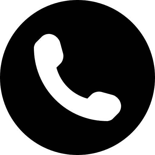 phone symbol of an auricular inside a circle icon icons.com 56478