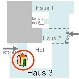 Lageplan Fachschaftscafé